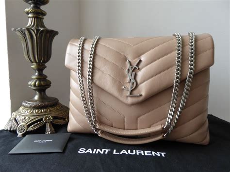 ysl loulou nude|SAINT LAURENT Calfskin Y Quilted Monogram Large Loulou .